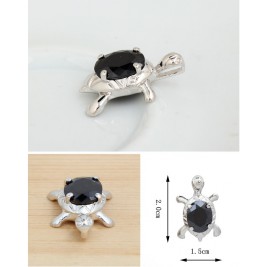 Necklace Turtle jet